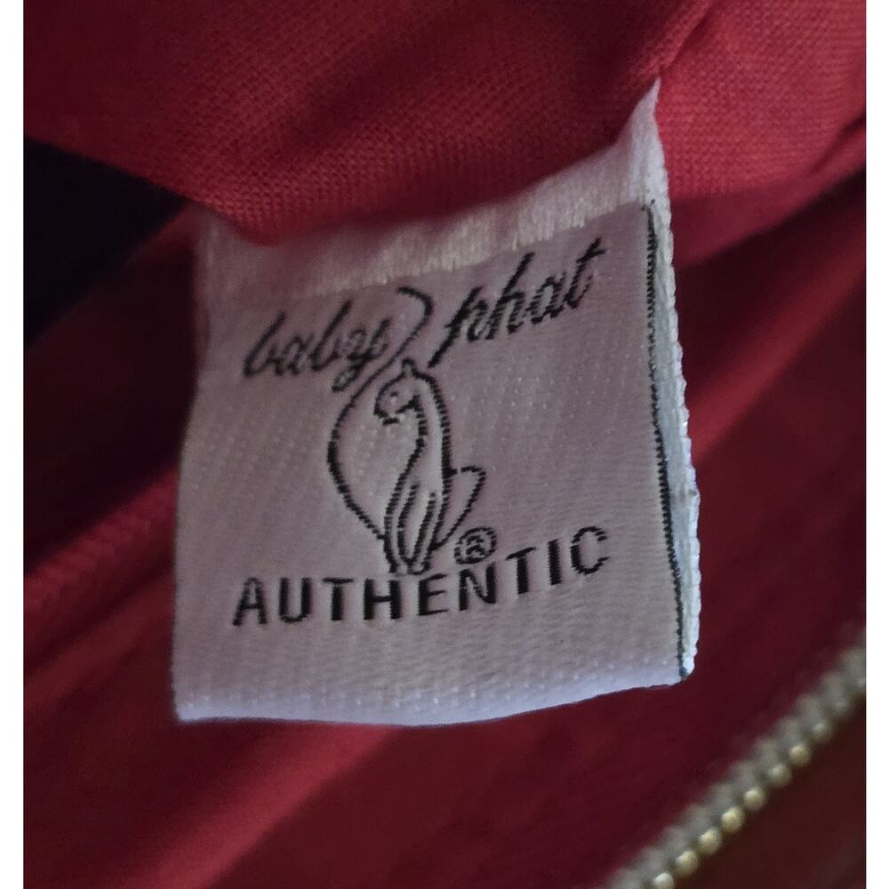 Vintage Baby Phat Red Mini Faux Leather Crossbody Purse Y2K Bag - Picture 7 of 11
